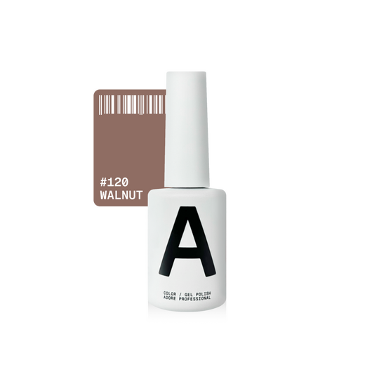 ADORE. Gel Polish, #120, Wanut, 12 ml. Гель-лак, бежево-коричневий