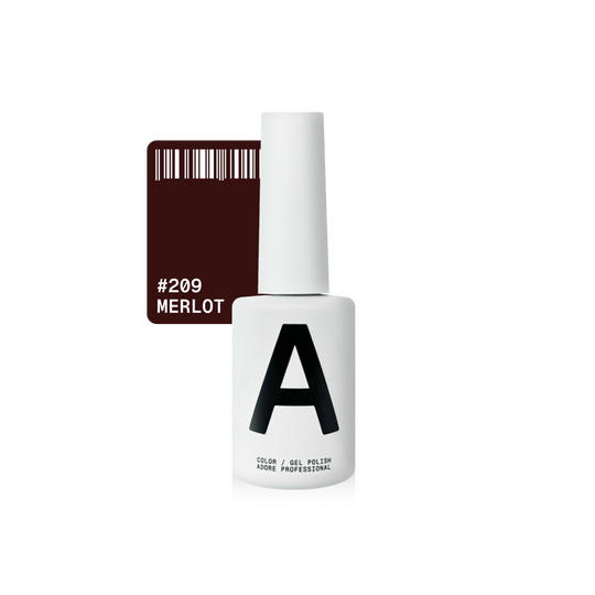 ADORE. Gel Polish, #209, Merlot, 12 ml. Гель-лак, глибокий винний