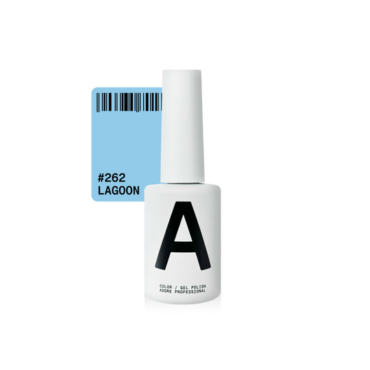 ADORE. Gel Polish, #262, Lagoon, 12 ml. Гель-лак, блакитний