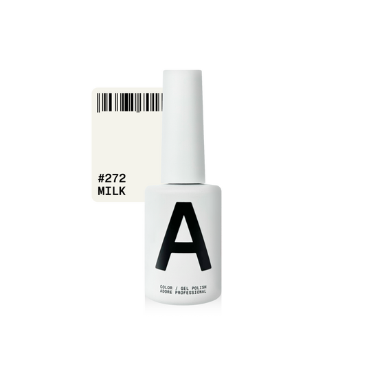 ADORE. Gel Polish, #272, Milk, 12 ml. Гель-лак, ідеальний молочний