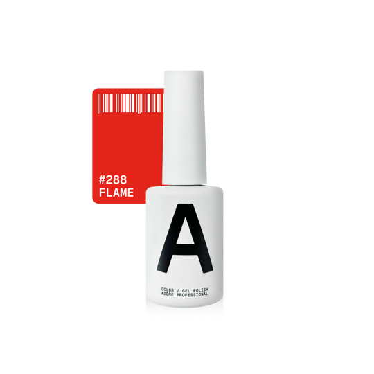 ADORE. Gel Polish, #288, Flame, 12 ml. Гель-лак, вогненно-червоний