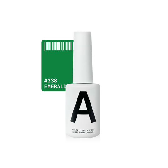 ADORE. Gel Polish, #338, Emerald, 12 ml. Гель-лак, насичений зелений