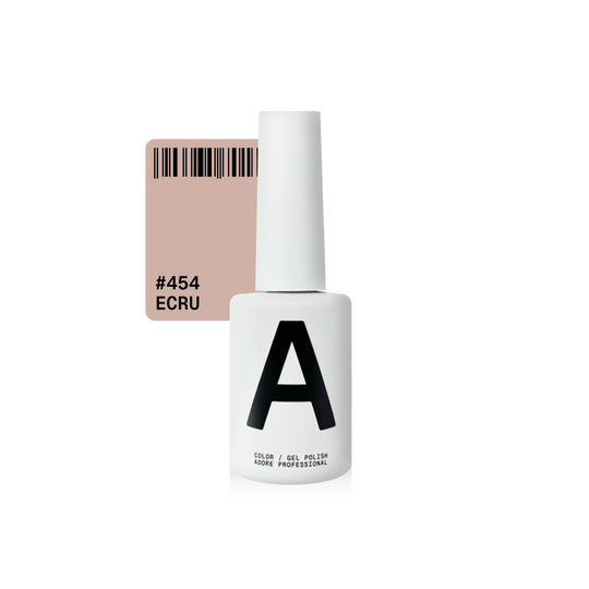 ADORE. Gel Polish, #454, Ecru, 12 ml. Гель-лак, пшеничний бежевий