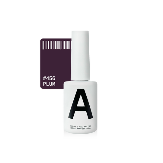 ADORE. Gel Polish, #456, Plum, 12 ml. Гель-лак, глибокий сливовий