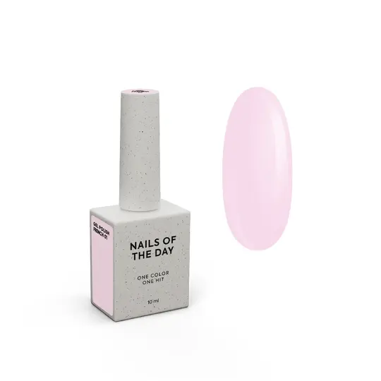 NOTD. Gel Polish French #01, 10 ml. Гель-лак, рожево-нюдовий
