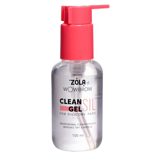 ZOLA x WowBrow. Clean Sil Gel, 100 ml. Засіб для очищення валиків для ламінації вій