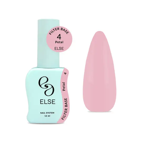 ELSE. Filter base, #04, Petal, 12 ml. Камуфлююча напівпрозора база