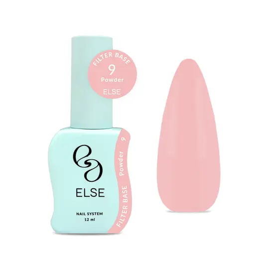 ELSE. Filter base, #09, Powder, 12 ml. Камуфлююча напівпрозора база