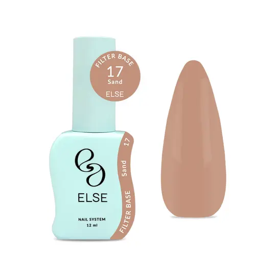 ELSE. Filter base, #17, Sand, 12 ml. Камуфлююча напівпрозора база