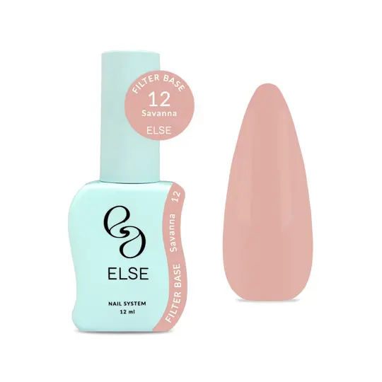 ELSE. Filter base, #12, Savanna, 12 ml. Камуфлююча напівпрозора база