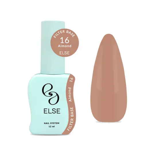 ELSE. Filter base, #16, Almond, 12 ml. Камуфлююча напівпрозора база