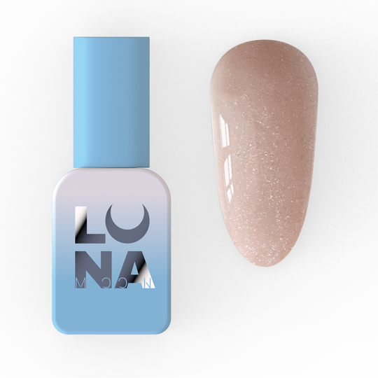 LUNAmoon. One step Gel Polish #2, 8 ml, Однофазний гель лак для педикюру, з шимером