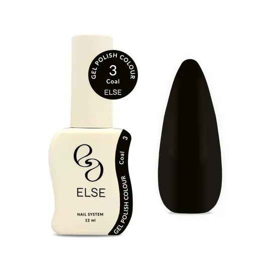 ELSE. Gel polish Colour, #03, Coal, 12 ml. Гель-лак