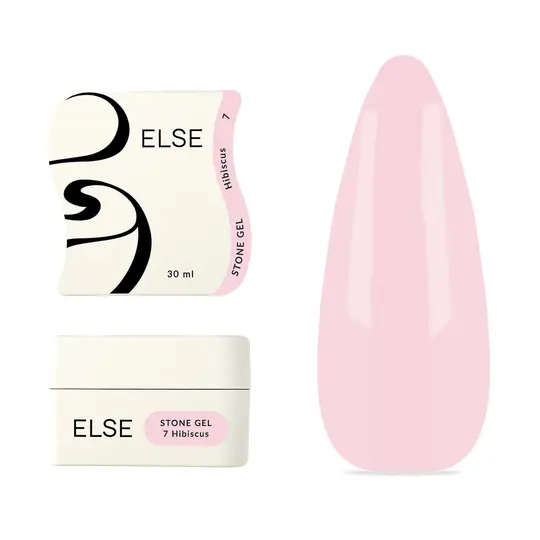 ELSE. Stone gel, #07, Hibiscus, 30 ml. Твердий гель для нарощування