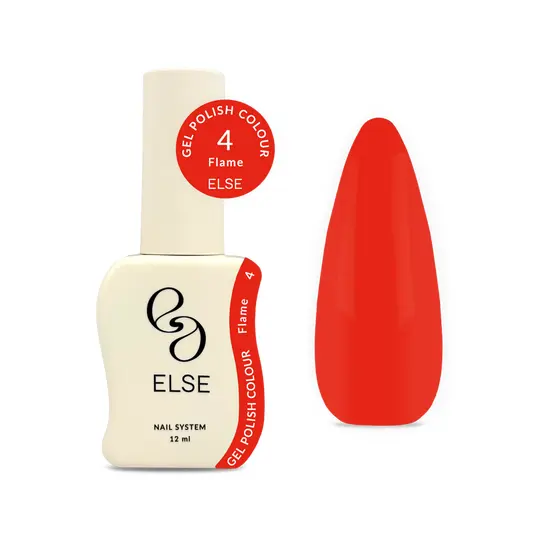 ELSE. Gel polish Colour, #04, Flame, 12 ml. Гель-лак
