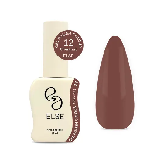 ELSE. Gel polish Colour, #12, Chestnut, 12 ml. Гель-лак