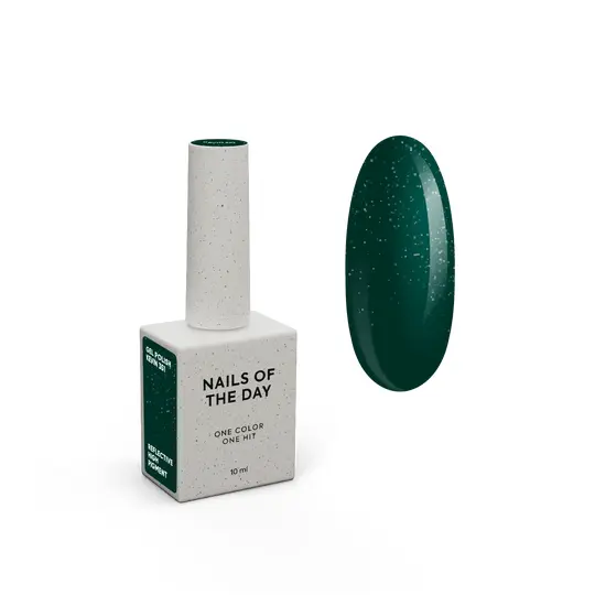 NOTD Гель-лак Let's Special Kevin, #351, 10 ml (світловідбиваючий темно-зелений)