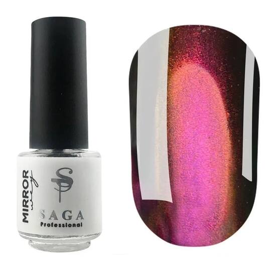 SAGA. Liquid powder "Mirror way", 5 ml, #04. Рідка втирка краплі