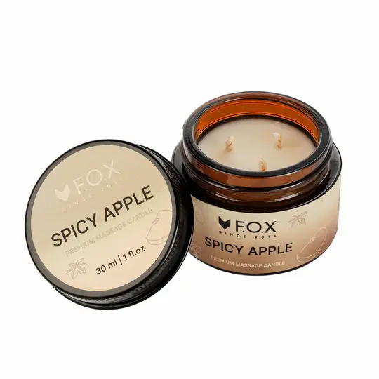 F.O.X. Massage candle, Premium, 30 ml, Масажна свічка "Spicy Apple"