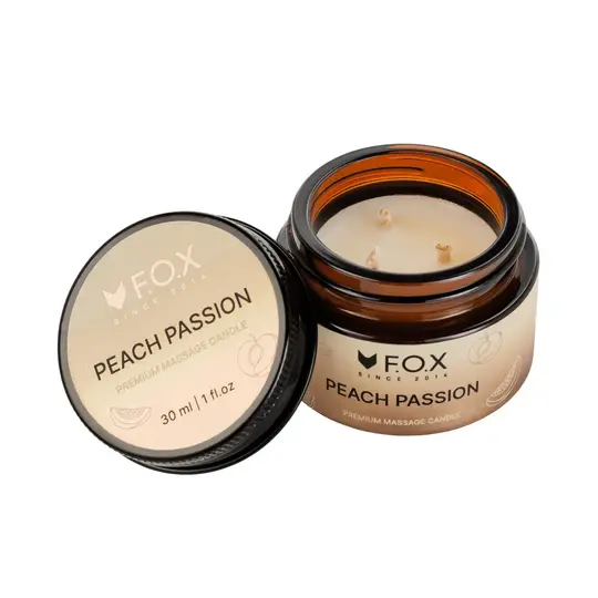 F.O.X. Massage candle, Premium, 30 ml, Масажна свічка "Peach Passion"