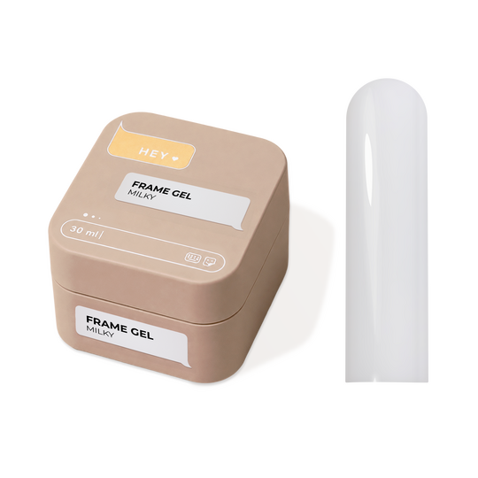 HEYLOVE. Frame builder Gel, MILKY, 30 ml. Універсальний гель для нарощування, молочний
