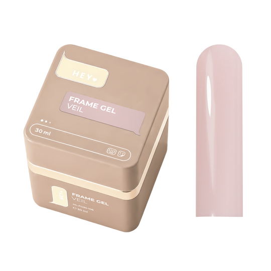 HEYLOVE. Frame builder Gel with Pump, VEIL, 30 ml. Універсальний гель для нарощування з помпою