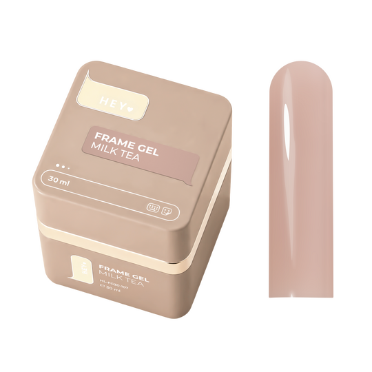 HEYLOVE. Frame builder Gel with Pump, MILK TEA, 30 ml. Універсальний гель для нарощування з помпою