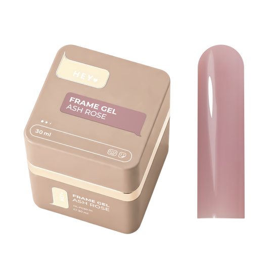 HEYLOVE. Frame builder Gel with Pump, ASH ROSE, 30 ml. Універсальний гель для нарощування з помпою
