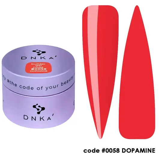 DNKa’. Builder Gel Dopamine, #0058, 30 ml, гель для моделювання та укріплення