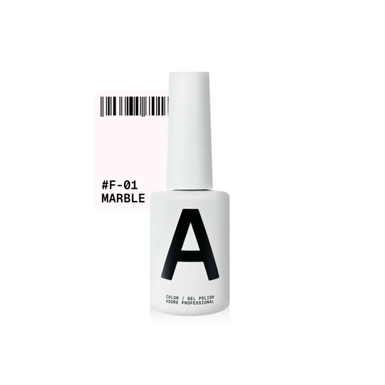 ADORE. French Gel Polish, #F-01, Marble, 12 ml. Гель-лак, мармуровий
