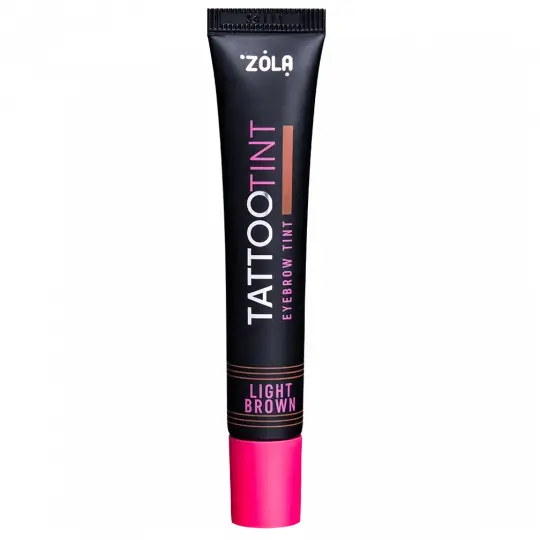 ZOLA. Eyebrows Lashes TATTOO TINT, Light Brown, 15 ml. Фарба для брів та вій, світло-коричневий