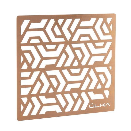 Ülka. Ventilation grille for nail dust collector Premium, Rose gold. Решітка для манікюрної вбудованої витяжки, рожеве золото