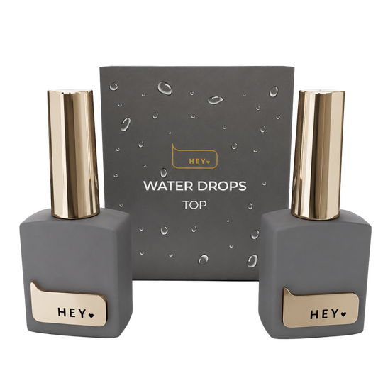HEYLOVE. "Water Drops" Top coat SET, 2*15 ml. Набір для створення ефекту роси