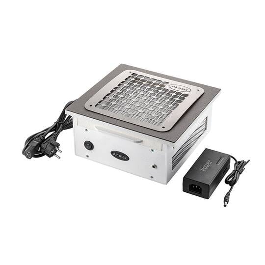 NEW Built-in Nail dust Collector 110 V "Air Max VF12 Plus", Витяжка вбудована 110 В, з регулятором потужності, решітка "сіра сталь", двигун Корея (під замовл...