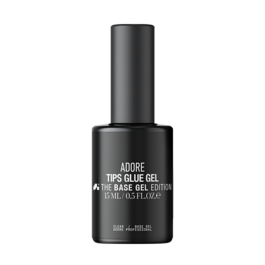 ADORE. Tips Glue Gel, clear, 15 ml. База-клей для гелевих тіпс