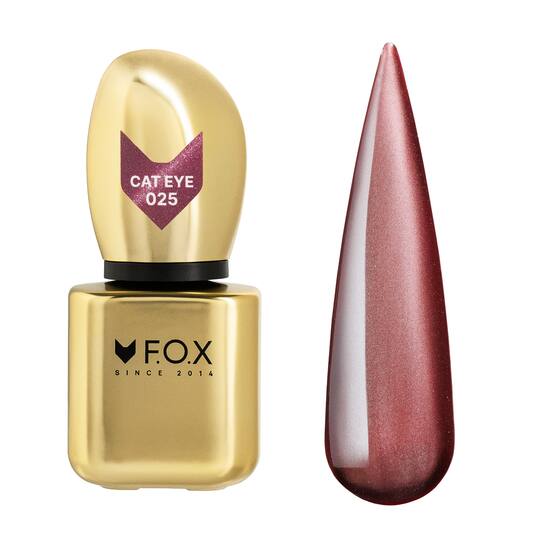 F.O.X. Gel polish, Cat Eye, #025, 9 ml. Гель-лак сатинове "Котяче око"