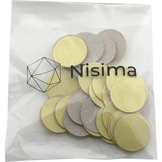 Nisima. Змінні файли для педикюрного диска, Ø 20 мм, 150 грит, 50 шт, Kp200mK