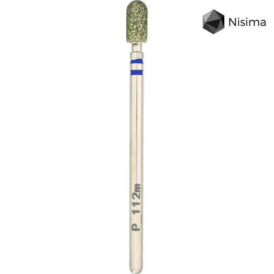 Nisima. Фреза алмазна "ЦИЛІНДР" синя, Ø 3.5 mm,  P_112mK