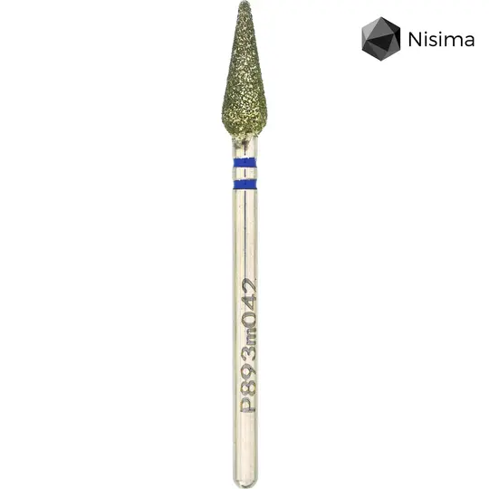 Nisima. Фреза алмазна "МОРКВА" синя, Ø 4.2 mm, P893m042