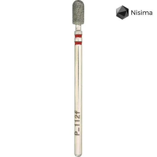 Nisima. Фреза алмазна "ЦИЛІНДР" червона, Ø 3.5 mm,  P_112fK