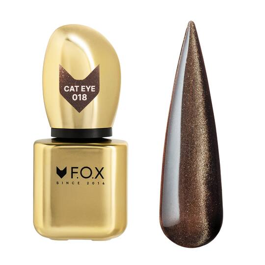 F.O.X. Gel polish, Cat Eye, #018, 9 ml. Гель-лак сатинове "Котяче око"