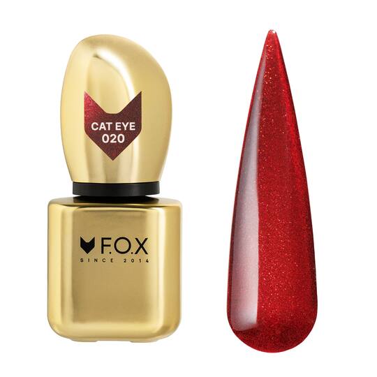 F.O.X. Gel polish, Cat Eye, #020, 9 ml. Гель-лак сатинове "Котяче око"