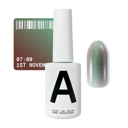 ADORE. Cat's Eye Gel Polish, 07:00, 12 ml. Гель-лак "котяче око" шовковий, смарагдовий