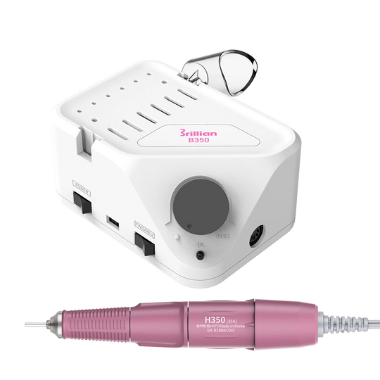 STRONG. Nail drill Saeshin Strong B350/H350, original. Фрезер 40 тисяч оборотів, реверс, оригінал з сертифікацією, рожева ручка