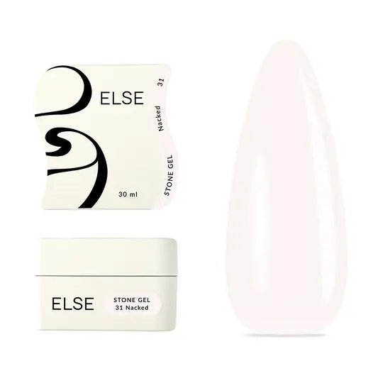 ELSE. Stone gel, #31, Nacked, 30 ml. Твердий гель для нарощування