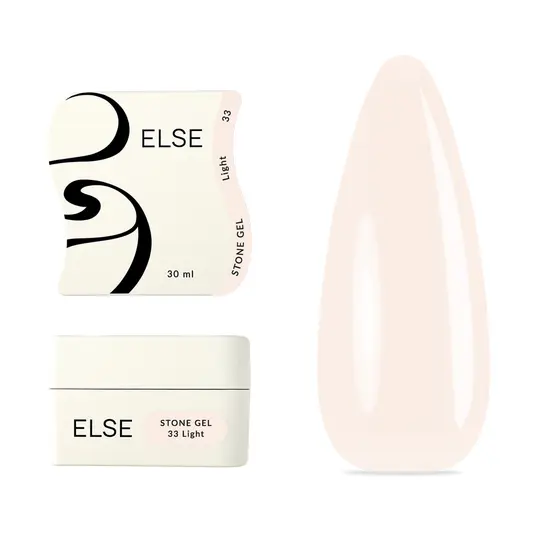 ELSE. Stone gel, #33, Light, 30 ml. Твердий гель для нарощування