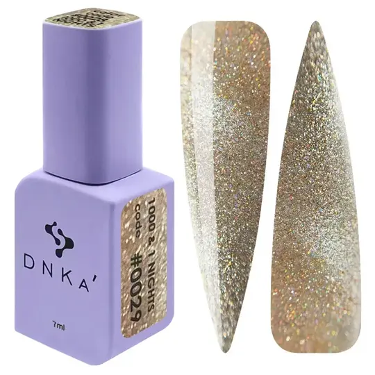 DNKa’. Gel Polish, 1000&1 nights, Cat eye reflective, #29 (#0162), 7 ml, світловідбиваючий гель-лак "Котяче око"