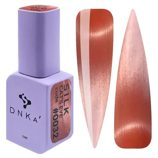 DNKa’. Gel Polish Cat`s Eye, Silk, #0032, 7 ml, гель-лак "Котяче око"