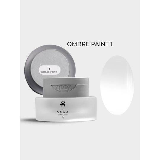 SAGA. Ombe Paint Gel, #01, 5 g. Гель-фарба для омбре