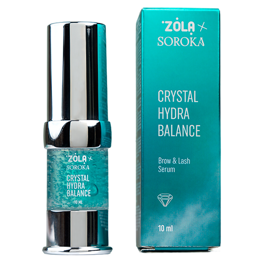 ZOLA × SOROKA. Brow and Lash Serum, Crystal Hydra Balance, 10 ml. Сироватка для брів та вій